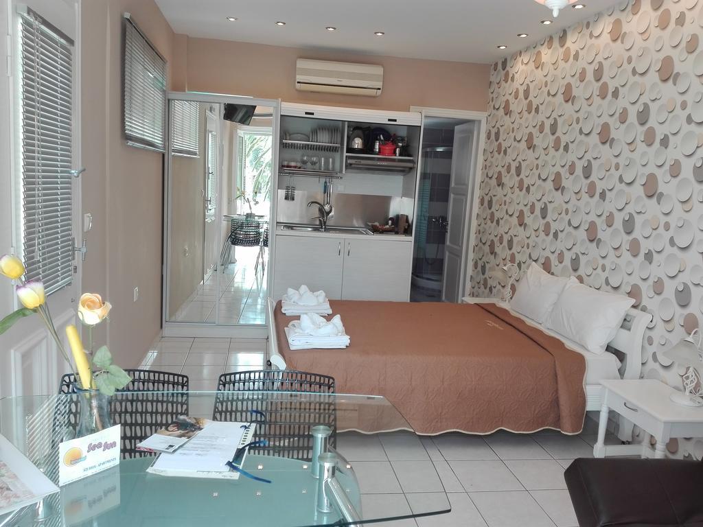 Sea Sun Aparthotel Plomari Стая снимка